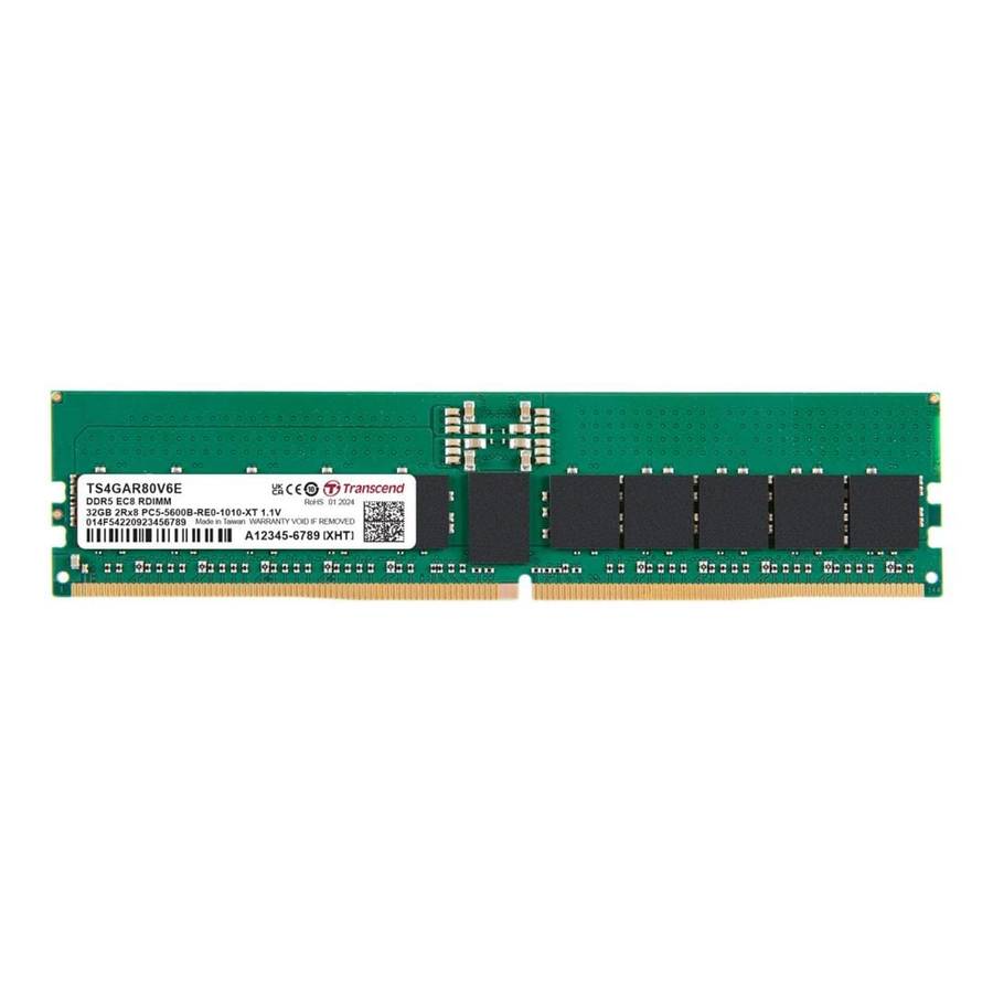 Transcend 32GB 5600MHz DDR5 Registered ECC DIMM Memory Module