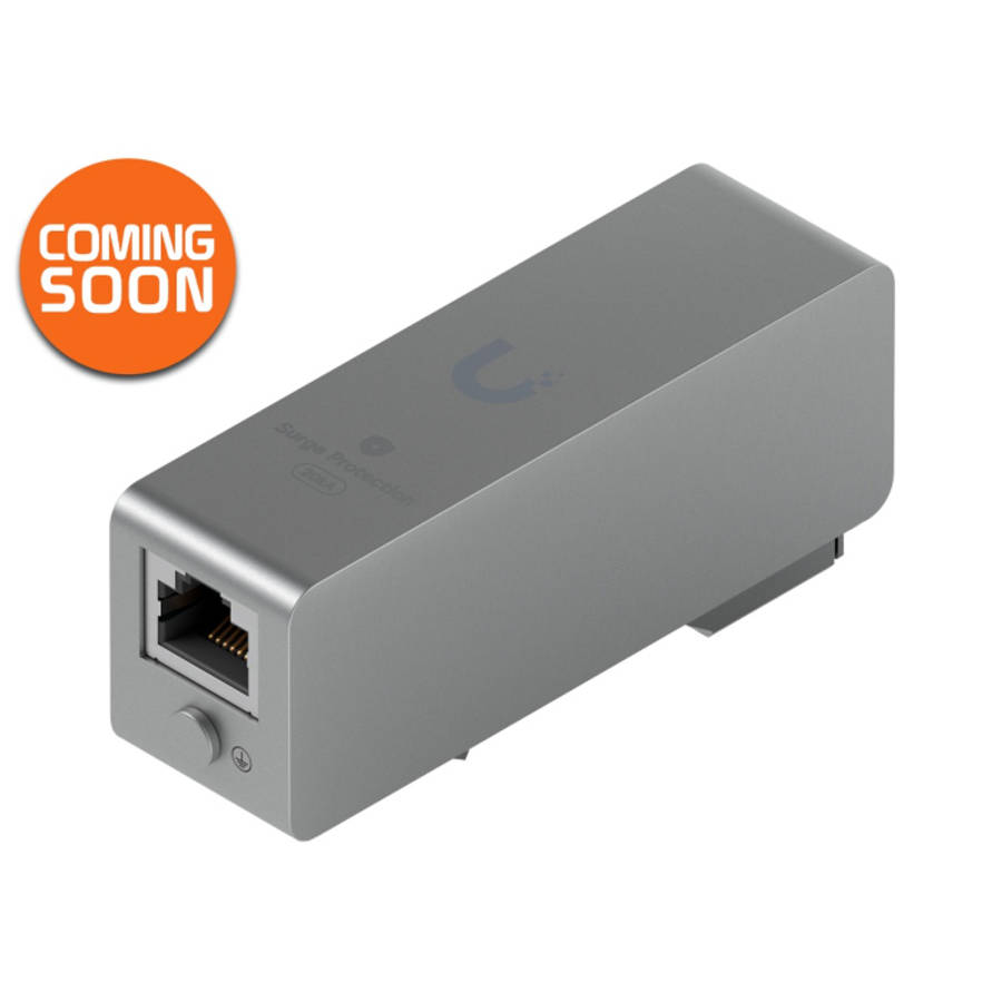 Ubiquiti UniFi 10Gbps PoE++ Single Port Din Rail Surge Protector