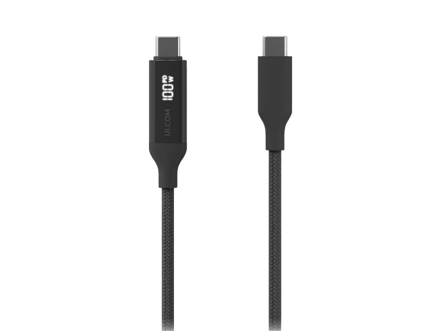 Ubiquiti USB-C Cable with Charge Display Black