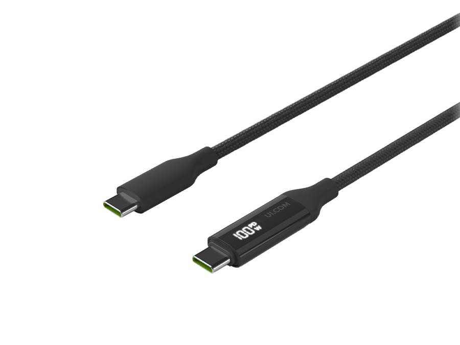 Ubiquiti USB-C Cable with Charge Display Black
