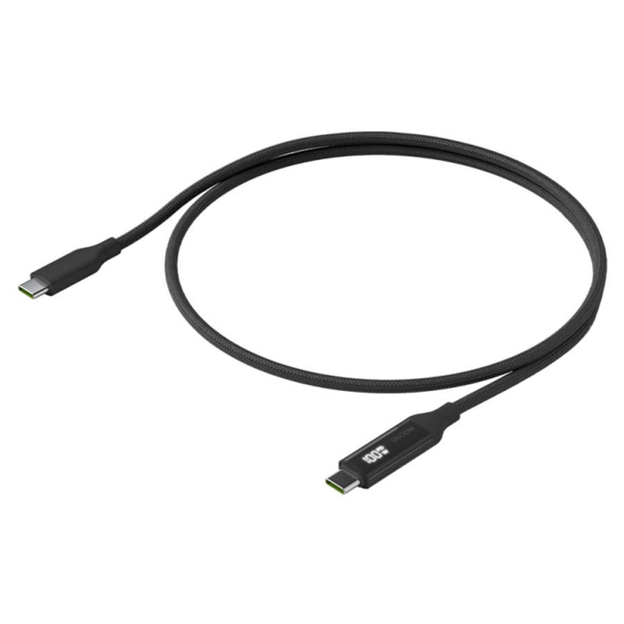 Ubiquiti USB-C Cable with Charge Display Black