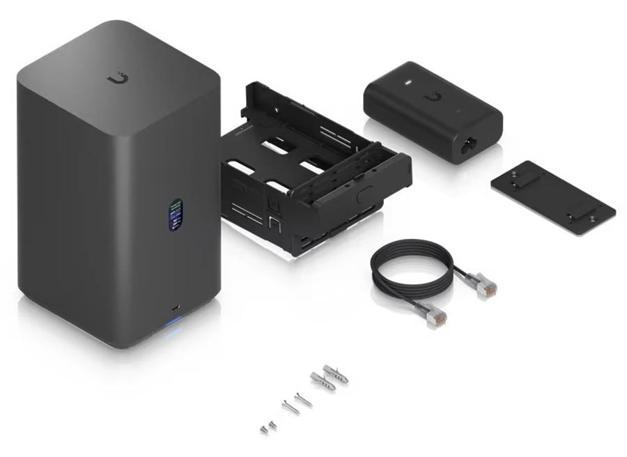 Ubiquiti UniFi Black UNAS 2.5Gbps Ethernet 2x 3.5" HDD bays