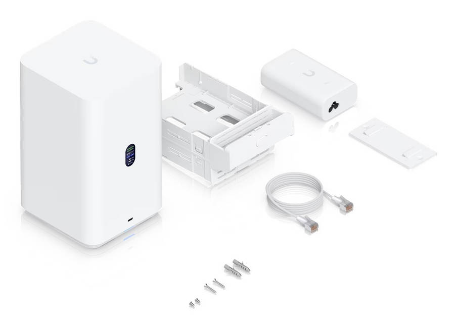 Ubiquiti UniFi White UNAS 2.5Gbps Ethernet 2x 3.5" HDD bays