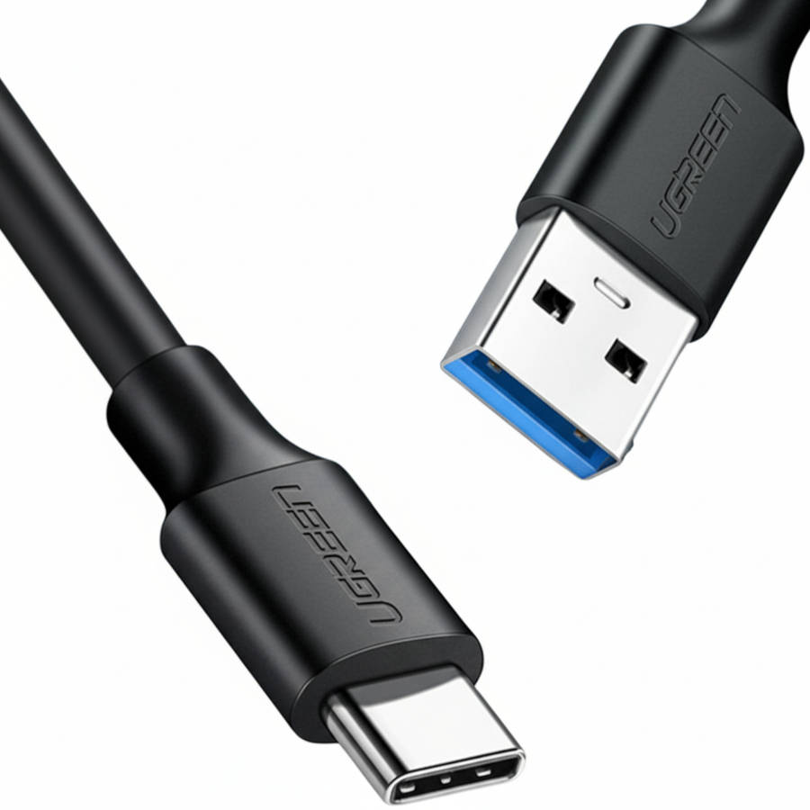 UGreen Type-C to USB-A 3.0 Cable 1.5m ? Fast Charging 3A, 5Gbps Sync ? Black