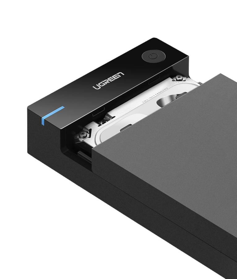 UGREEN 3.5" SATA Hard Drive USB 3.0 Enclosure 5Gbps  Black