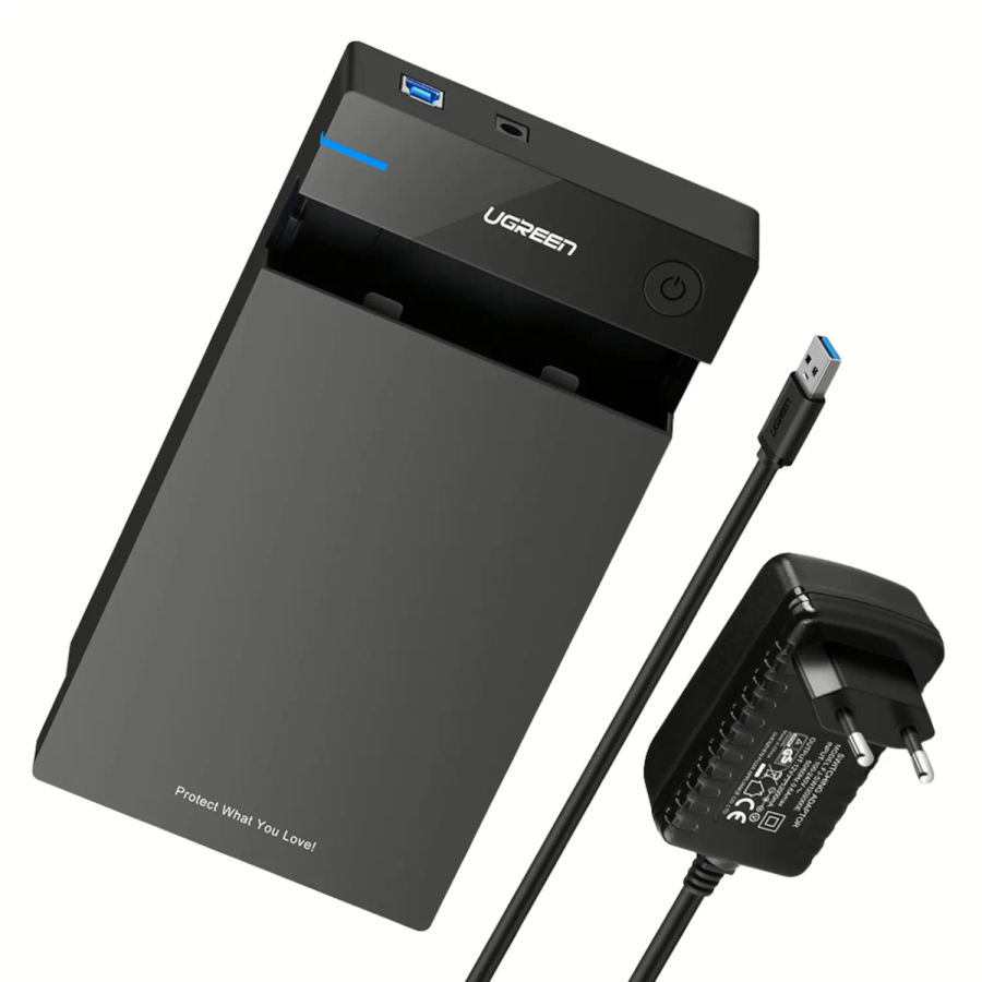 UGreen 3.5" SATA Hard Drive USB 3.0 Enclosure 5Gbps ? Black