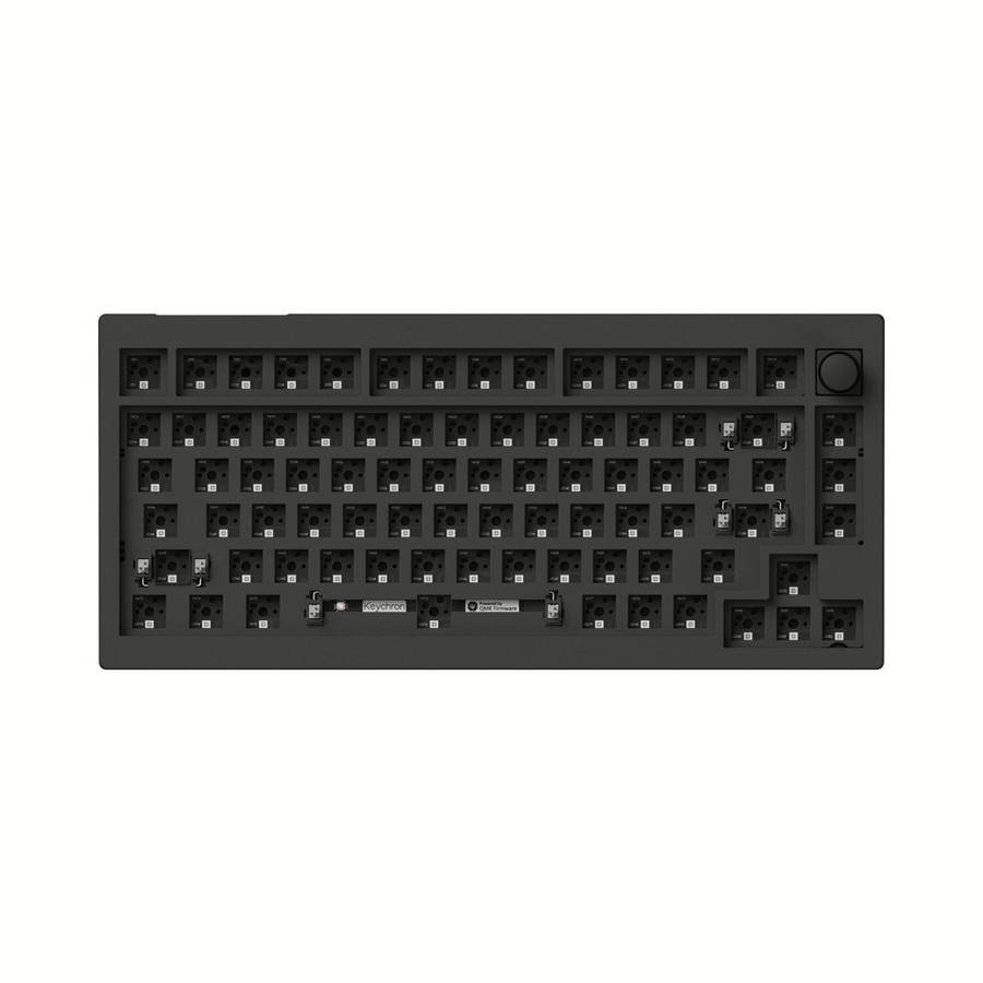 Keychron V1 Max QMK/VIA Wireless Custom Mechanical Keyboard | BROWN Switches  Black