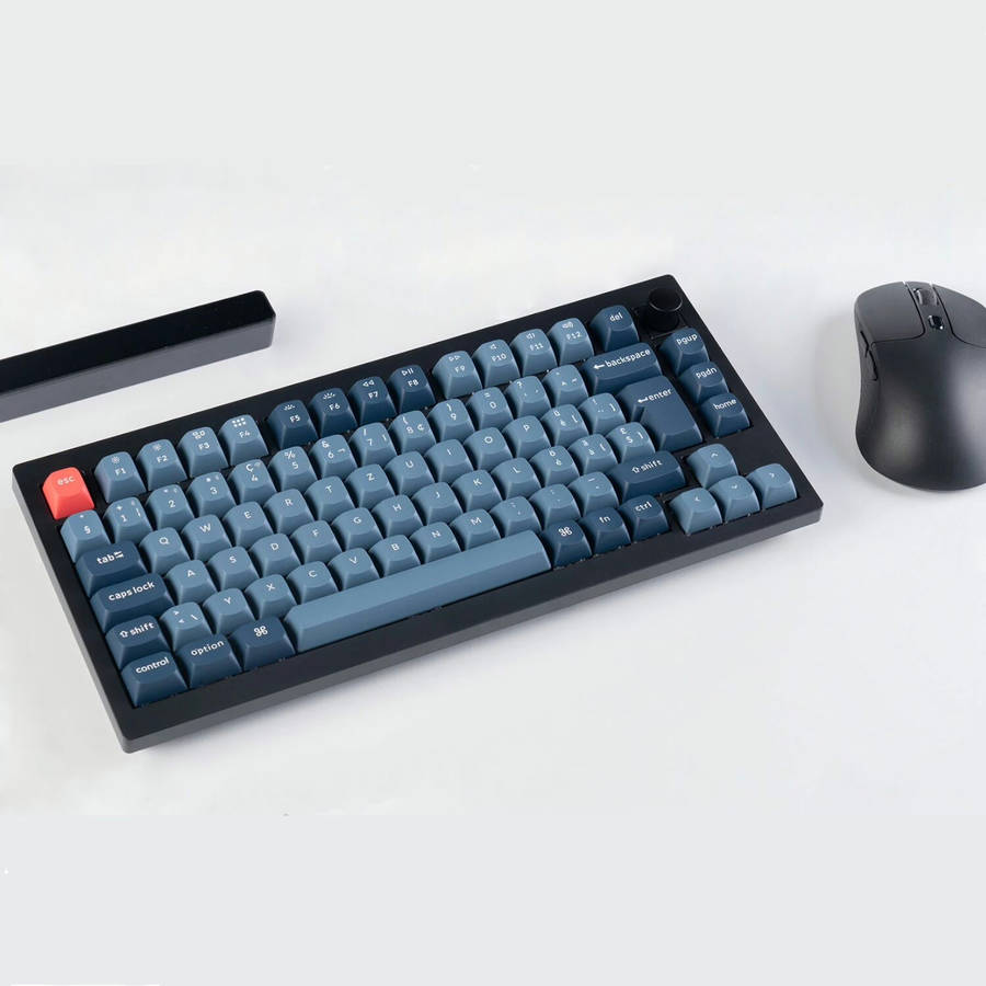 Keychron V1 Max QMK/VIA Wireless Custom Mechanical Keyboard | BANANA Switches  Black