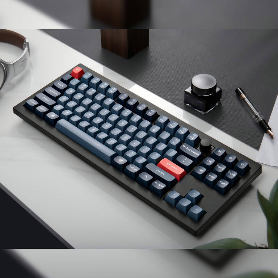 Keychron V3 Max QMK/VIA 80% Wireless Custom Mechanical Keyboard (Red Switch) ? Carbon Black