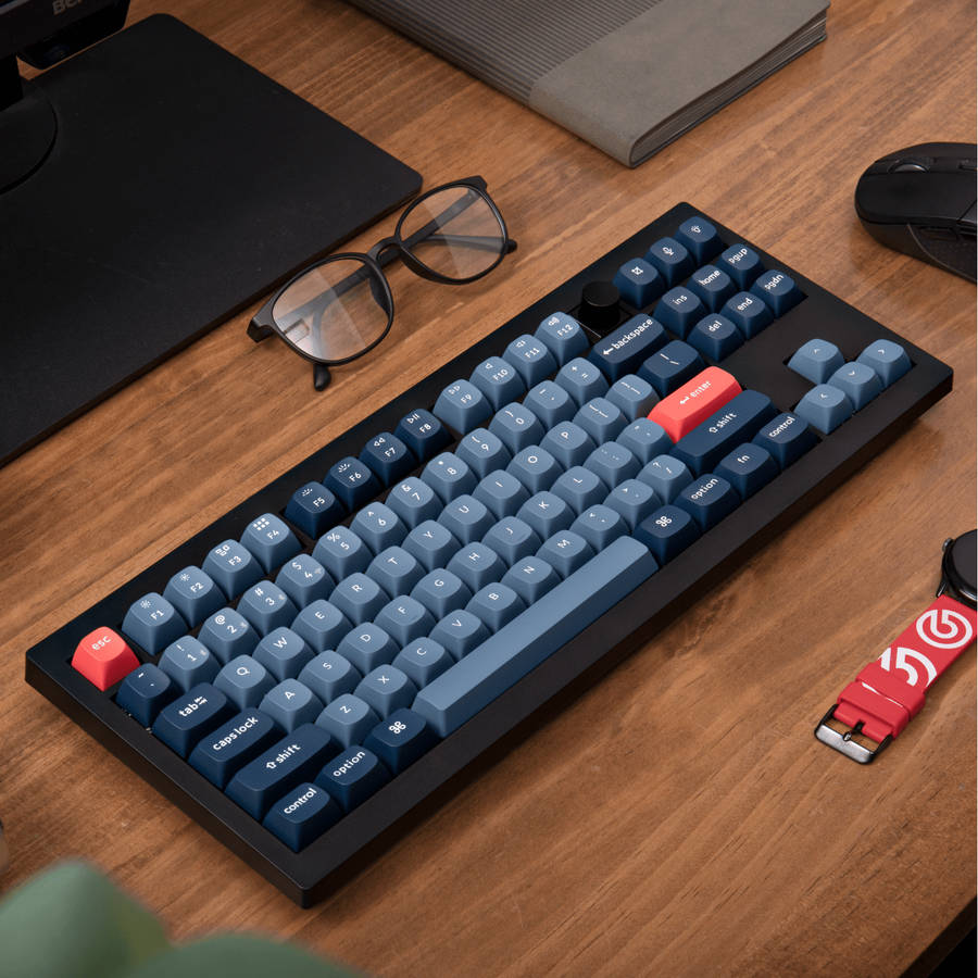 Keychron V3 Max QMK/VIA 80% Wireless Custom Mechanical Keyboard (Brown Switch)  Carbon Black