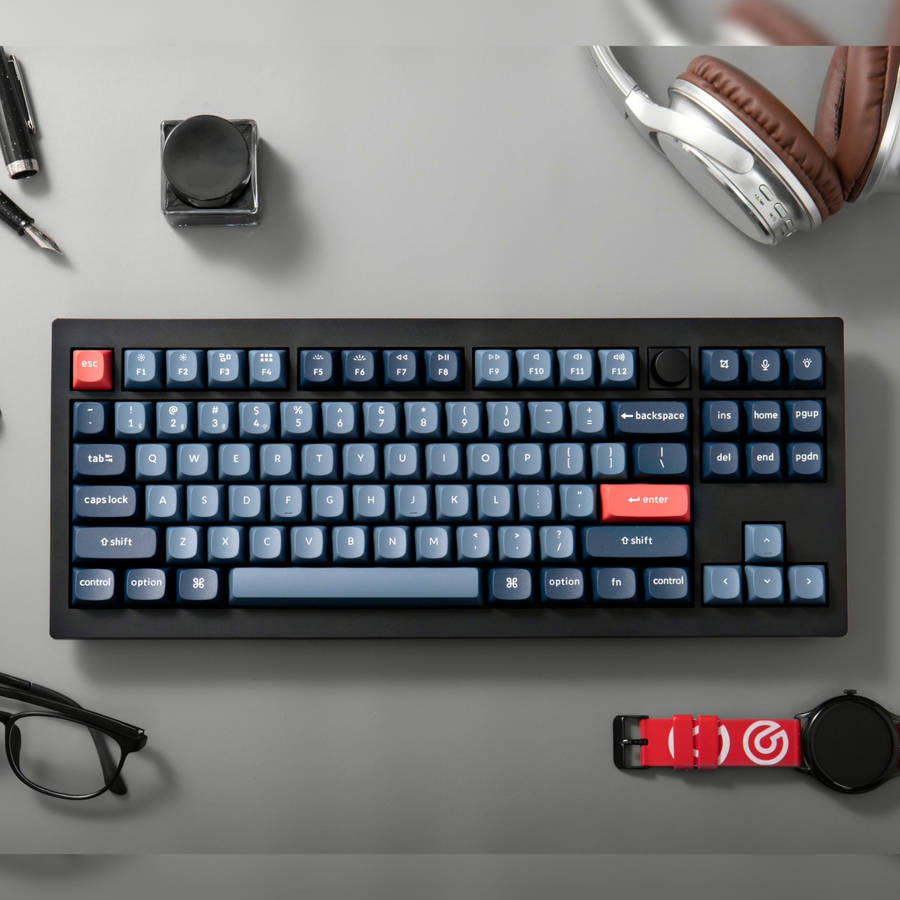 Keychron V3 Max QMK/VIA 80% Wireless Custom Mechanical Keyboard (Banana Switch) ? Carbon Black