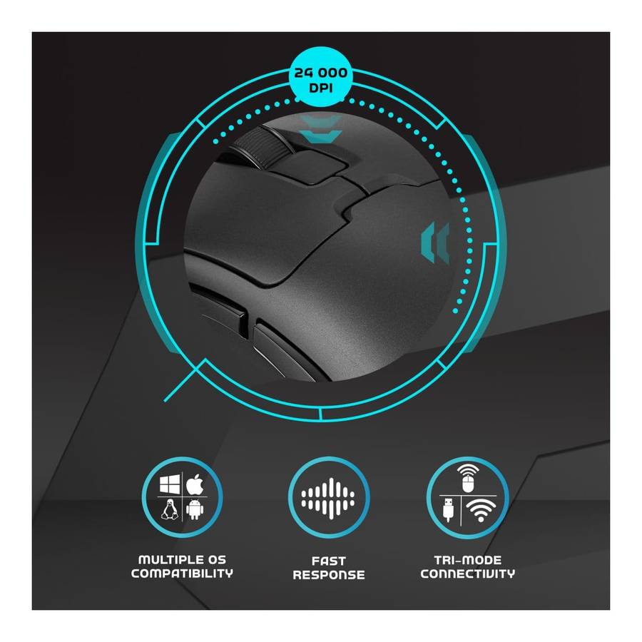 Volkano Arc Ultra-Lightweight Wireless Gaming Mouse