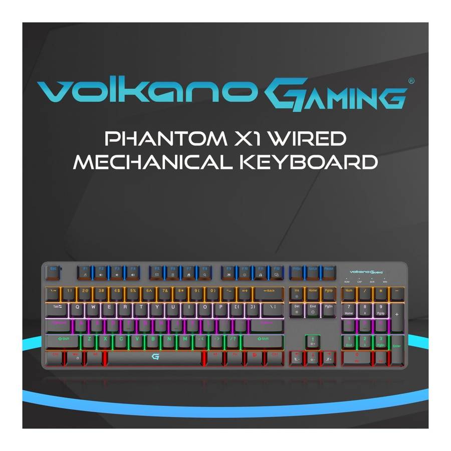 Volkano Gaming Phantom X1 RGB Wired Keyboard