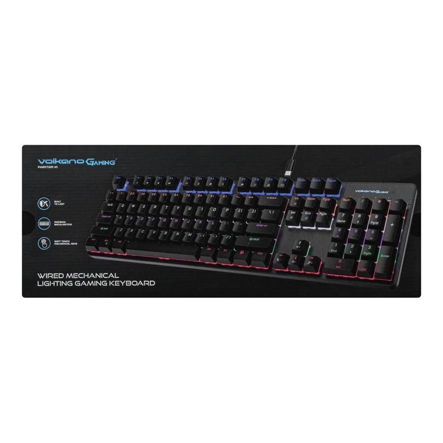 Volkano Gaming Phantom X1 RGB Wired Keyboard