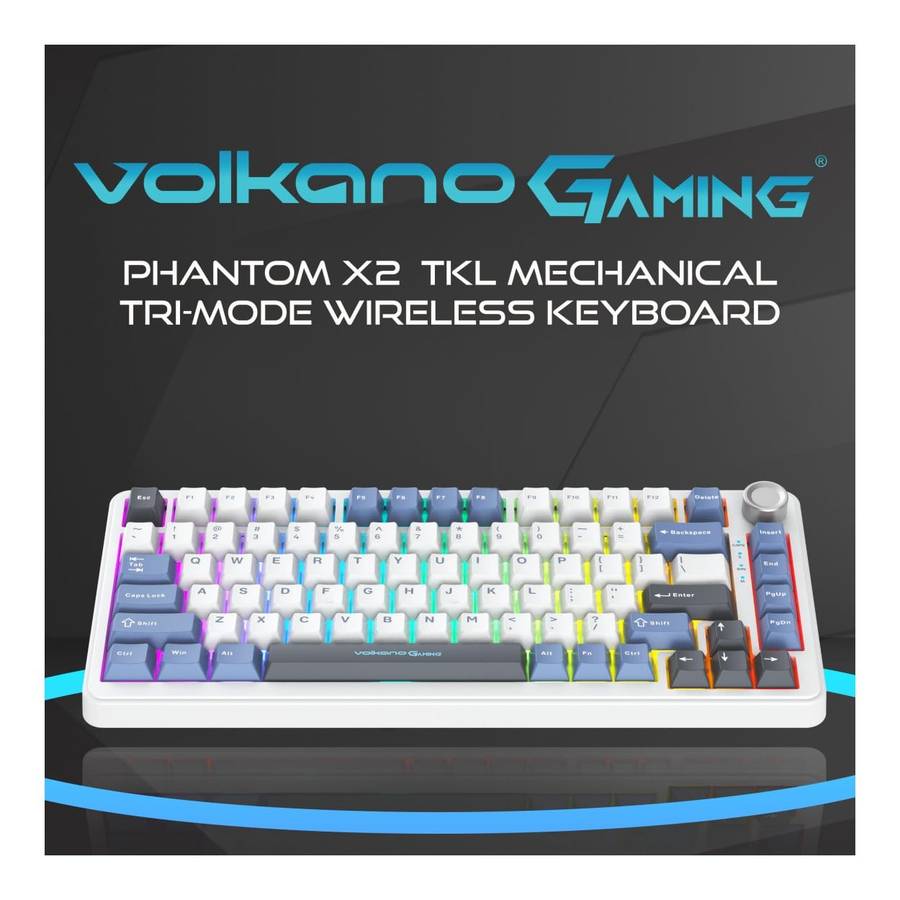 Volkano Phantom X2 TKL Tri-Mode Wireless Gaming Keyboard