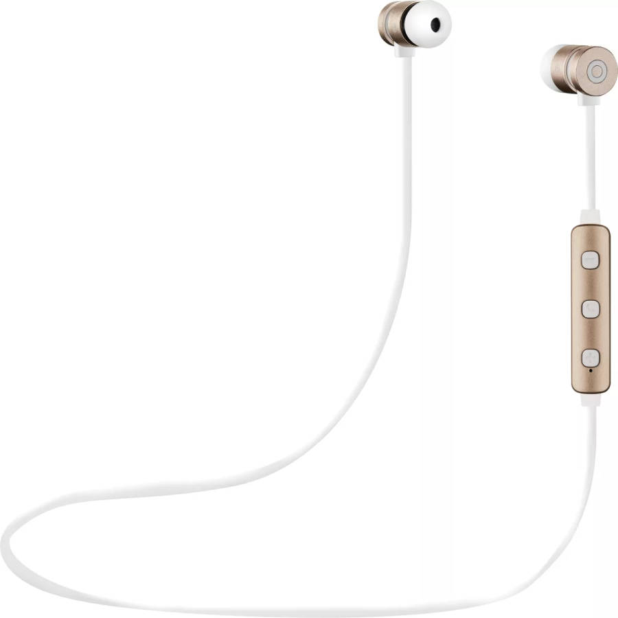 Volkano Mercury Series Bluetooth Magnetic Earphones Gold White