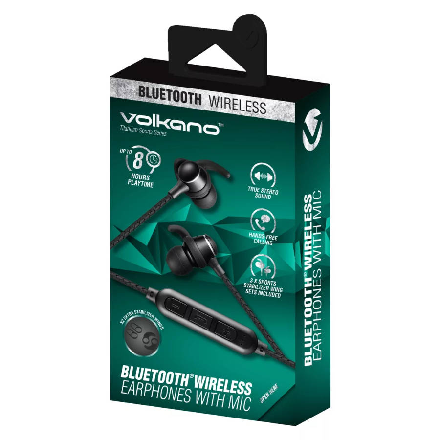 Volkano Titanium Sports Series Bluetooth Earphones