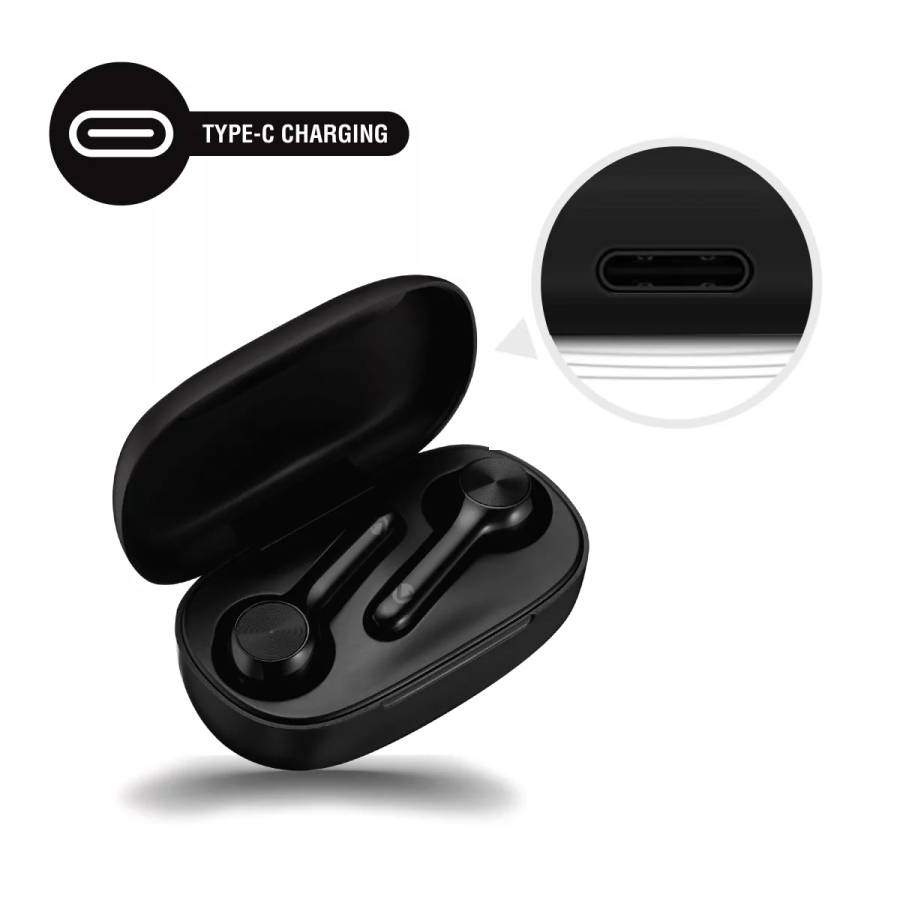 Volkano Libra Series True Wireless Earphones - Black