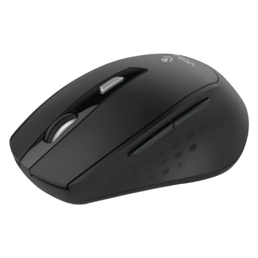 Volkano Chrome Series 2.4GHz Wireless Ergonomic Mouse - Black