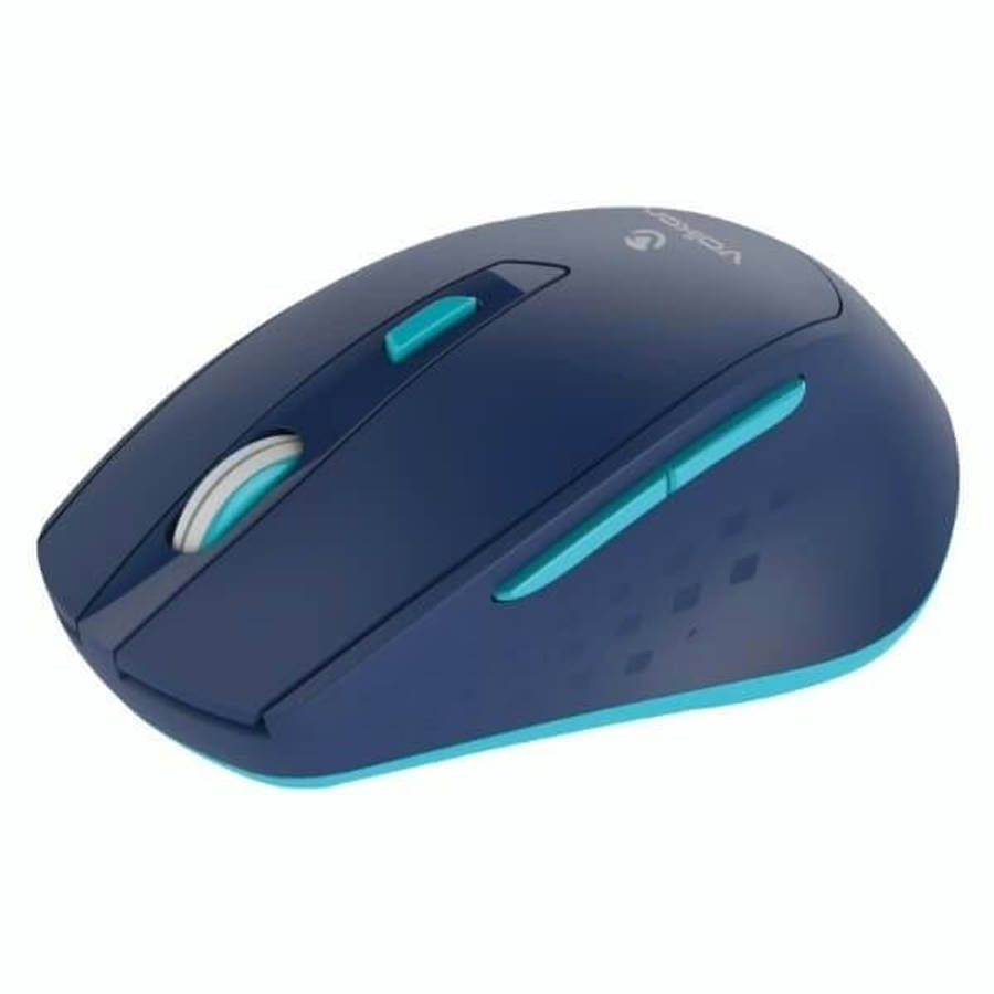 Volkano Chrome Series 2.4GHz Wireless Ergonomic Mouse - Blue