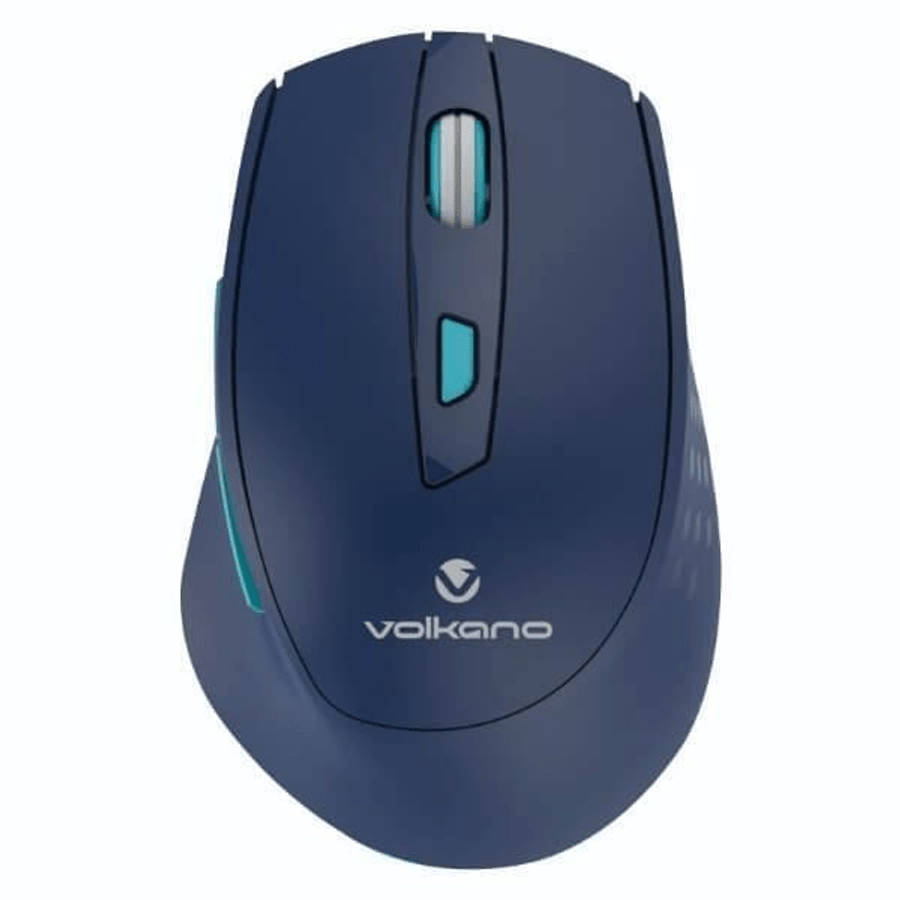 Volkano Chrome Series 2.4GHz Wireless Ergonomic Mouse - Blue