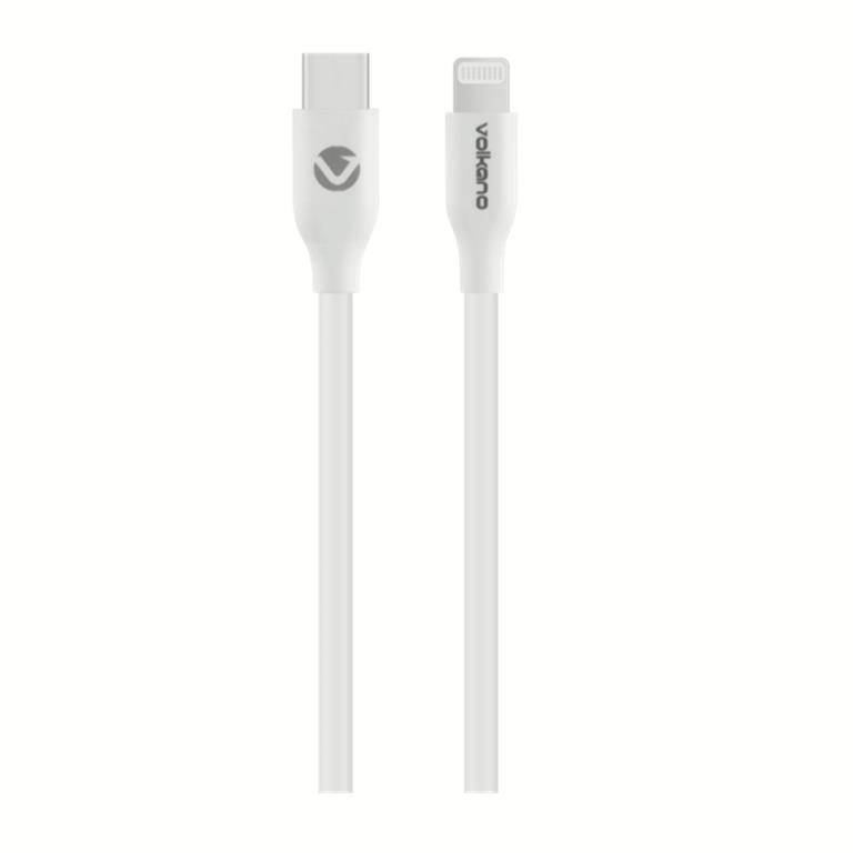 Volkano Flexi Series Type-C to MFI Lightning 27W Cable 1.5m White