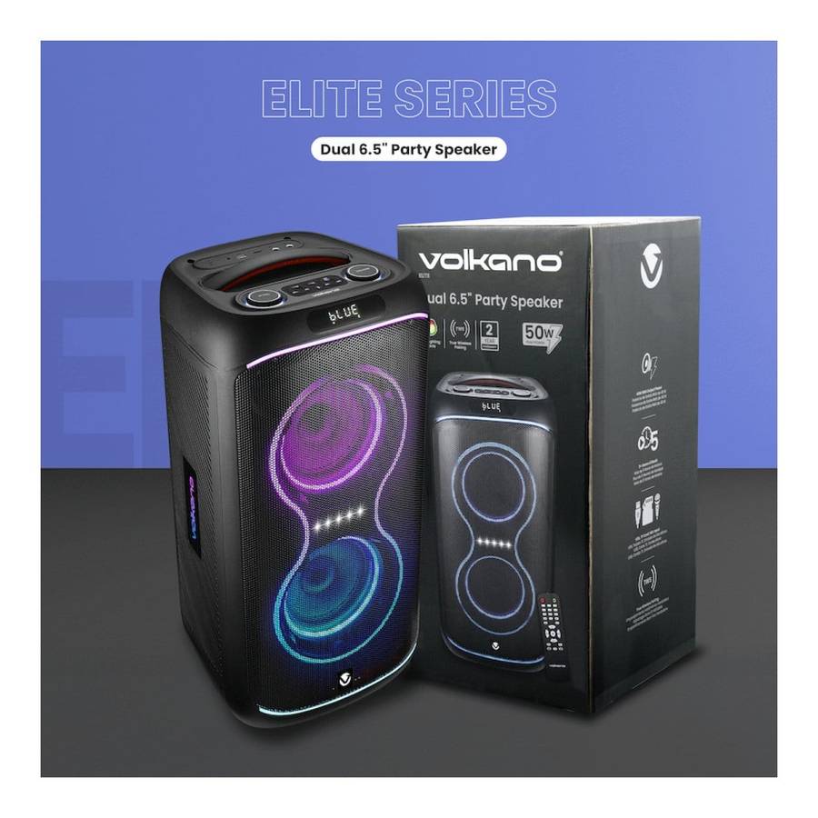Volkano Elite Series Dual 6.5 Party Speaker