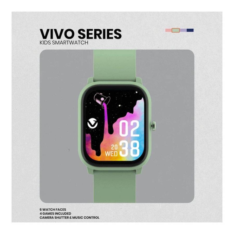 Volkano Vivo Series Kids Smart Watch Sage Green