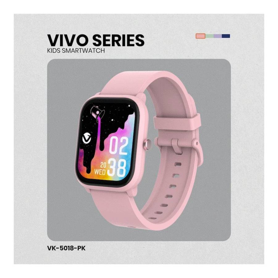 Volkano Vivo Series Kids Smart Watch Pastel Pink