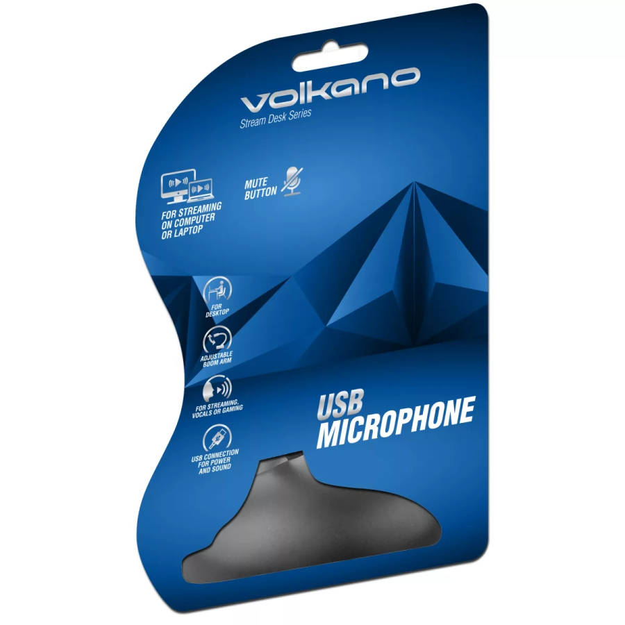 Volkano Stream Desk Series Streaming USB Microphone