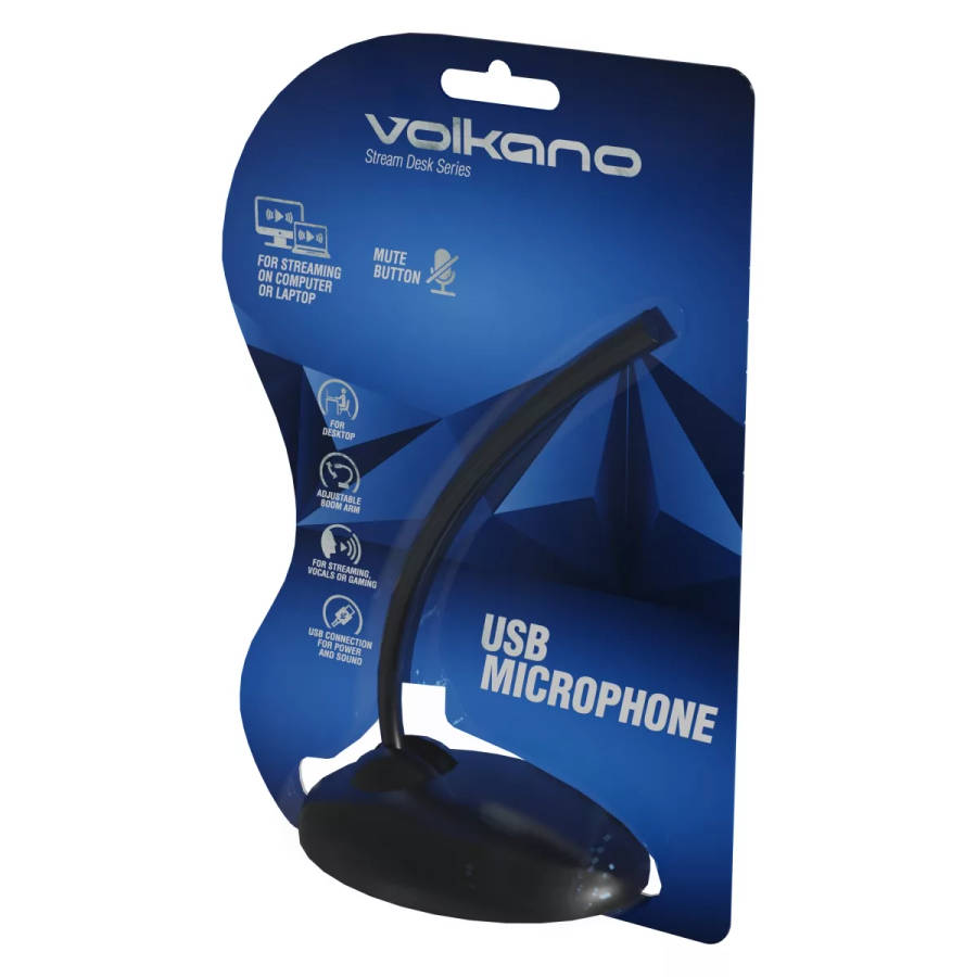 Volkano Stream Desk Series Streaming USB Microphone