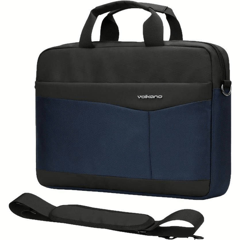 Volkano Seismic 15.6-inch Notebook Shoulder Bag - Navy