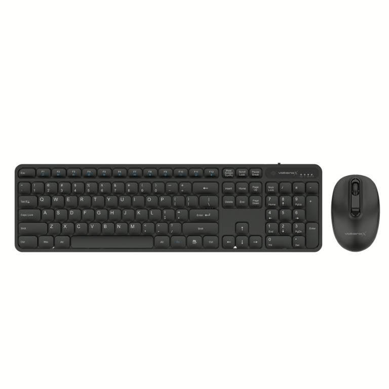 VolkanoX Garnet Series Wireless Keyboard and Mouse Combo Black