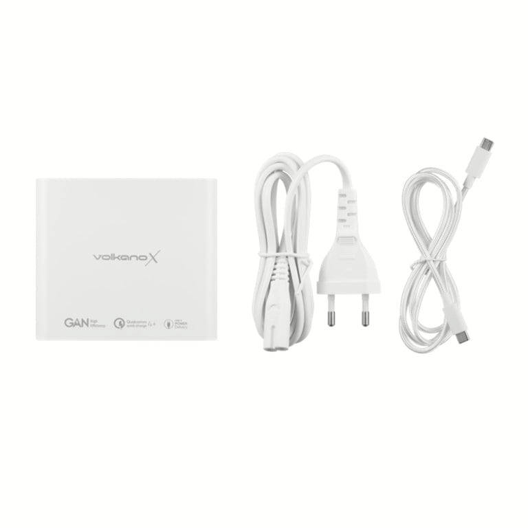 VolkanoX Boost Series 120W Multiport GaN Notebook Charger White