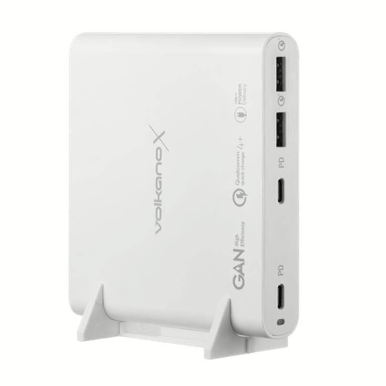 VolkanoX Boost Series 120W Multiport GaN Notebook Charger White