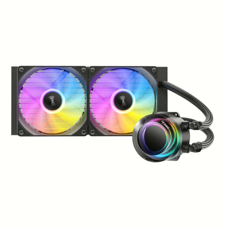 Antec VORTEX LUM 240 ARGB AIO CPU Liquid Cooler  Black