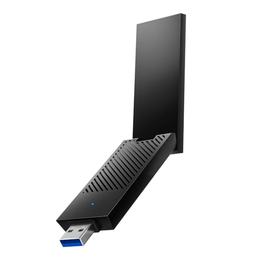 Cudy AX5400 Wi-Fi 6E USB 3.0 Tri-Band High-Gain Adapter-Black