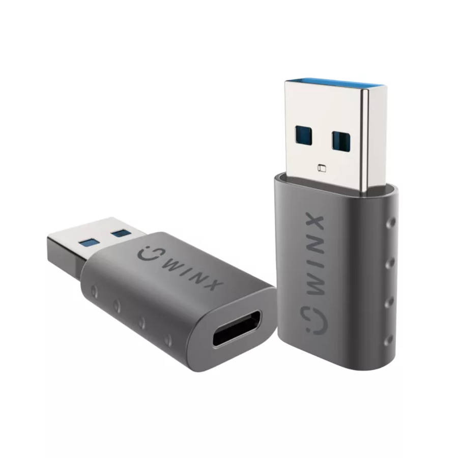 WinX Link Simple USB to Type-C Adapter Dual Pack