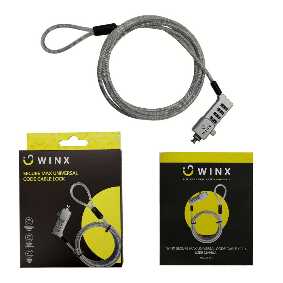 WINX Secure Max Universal Code Cable Lock
