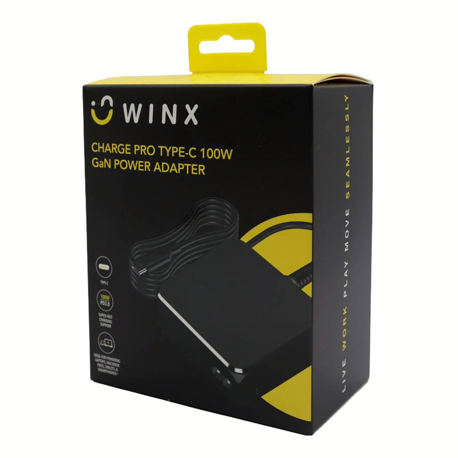 Winx Charge Pro 100W Type-C GaN Power Adapter