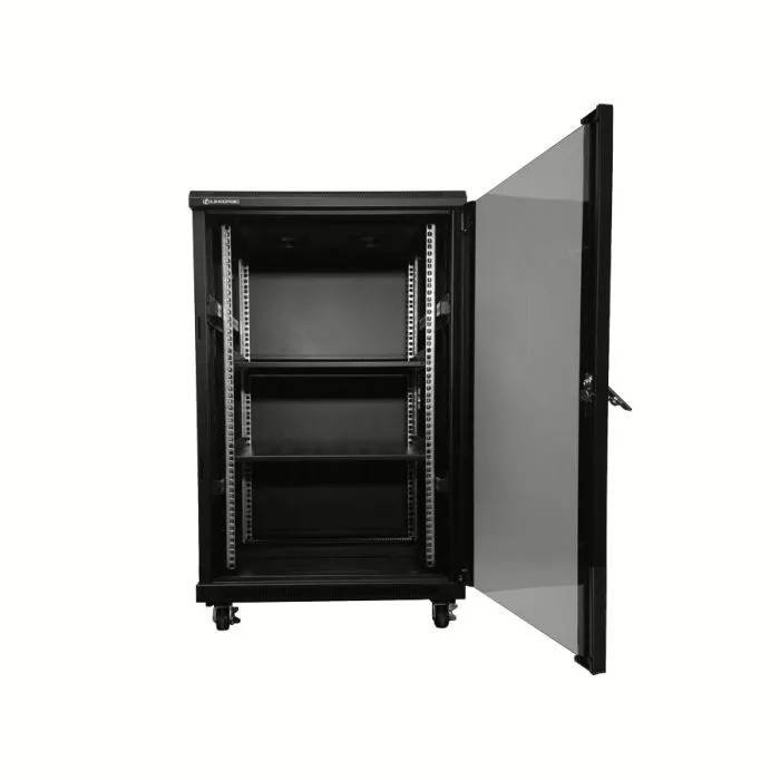 Linkbasic 19-inch 2 Fans 2 Shelves 18U 600mm Deep Cabinet