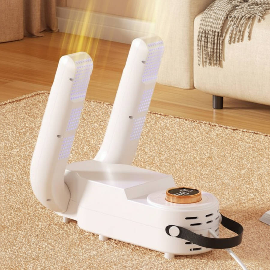 LS-006 Electric Shoe Dryer | UV Sterilisation | Smart Timer | Foldable | All Shoe Types | White