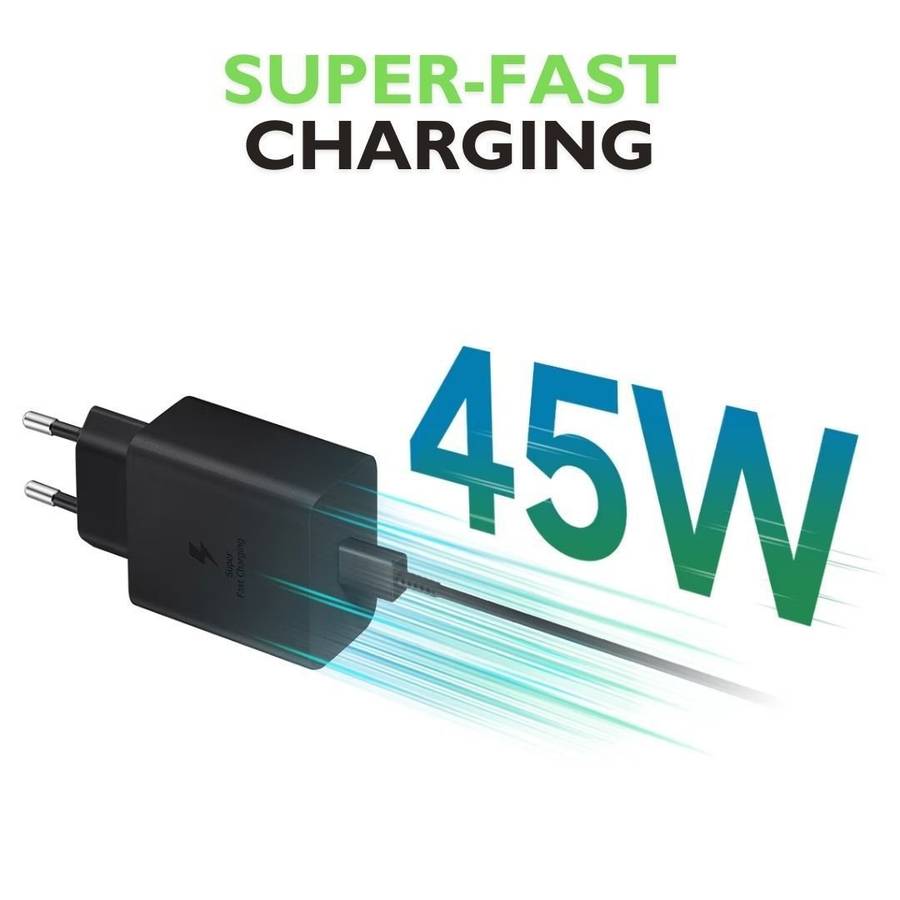 45W USB-C PD Adapter Super Fast Charger for Samsung