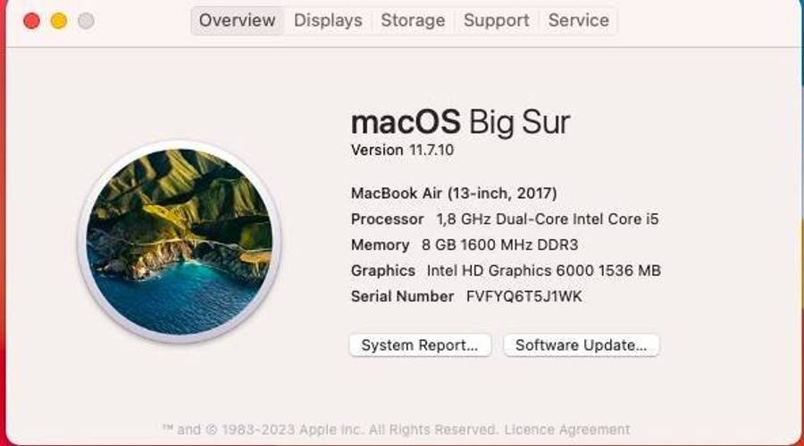 Apple MacBook Air 13-inch Core i5 1.8GHz (2017) 8GB RAM 128GB SSD Silver