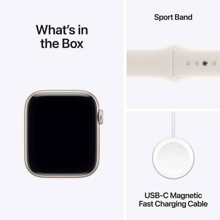 Apple Watch SE 3 GPS 44mm Midnight Aluminum Case with Sport Band