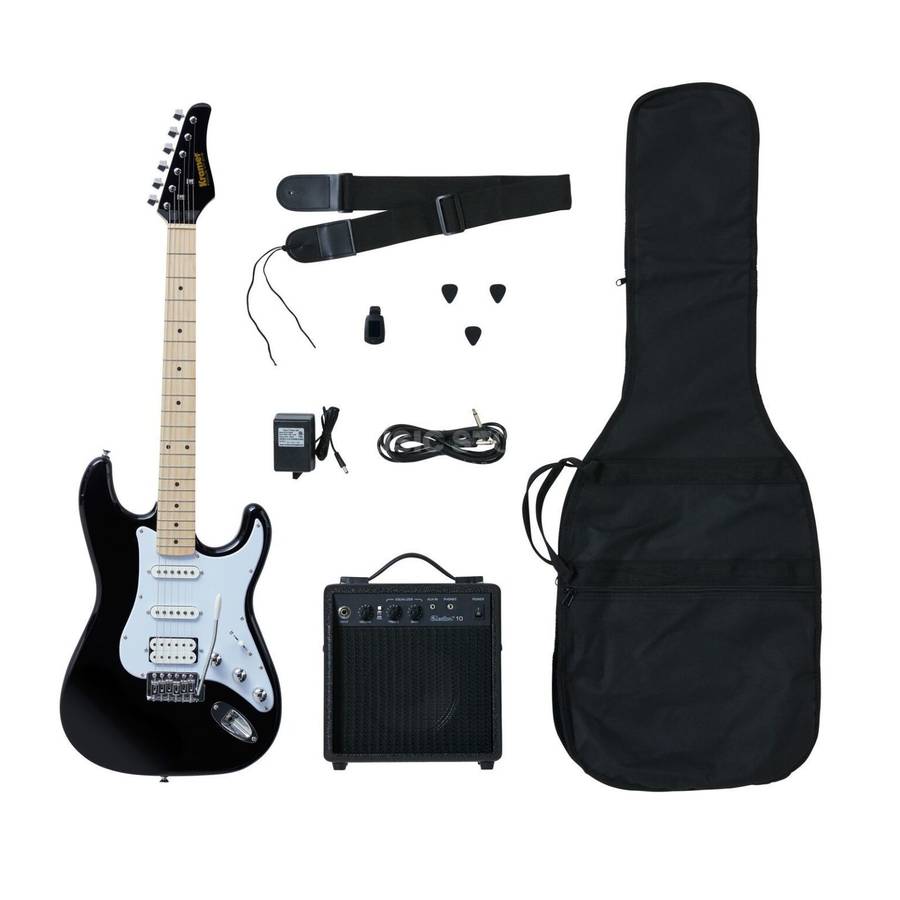 Kramer Focus KF211-EB - Electric Guitar Player Pack - Black (PPFKF-KF211-EB)