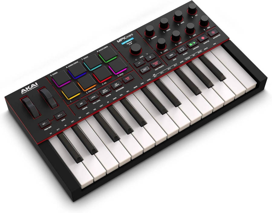 Akai MPK Mini IV - 25-Key USB MIDI Keyboard Controller (Black)