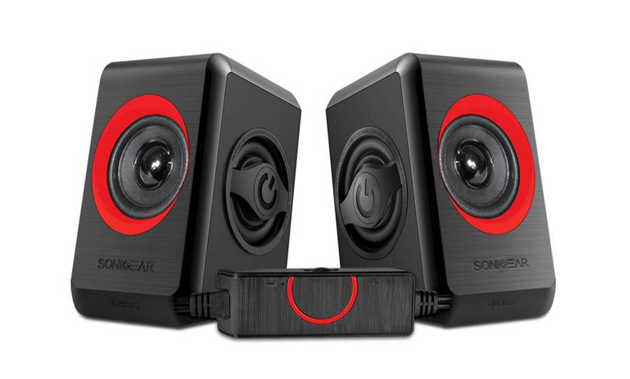 SonicGear Quatro 2 2.0 Speaker System - Red