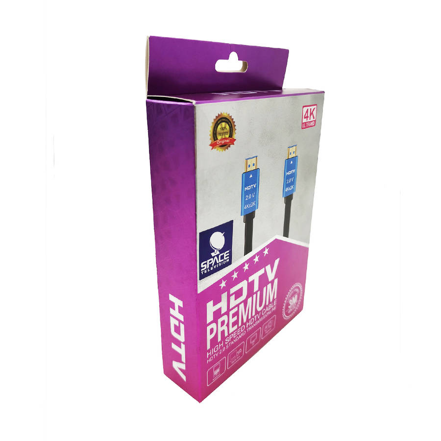 Space TV 3M True 4K High Speed Premium Quality HDMI Cable with Ethernet
