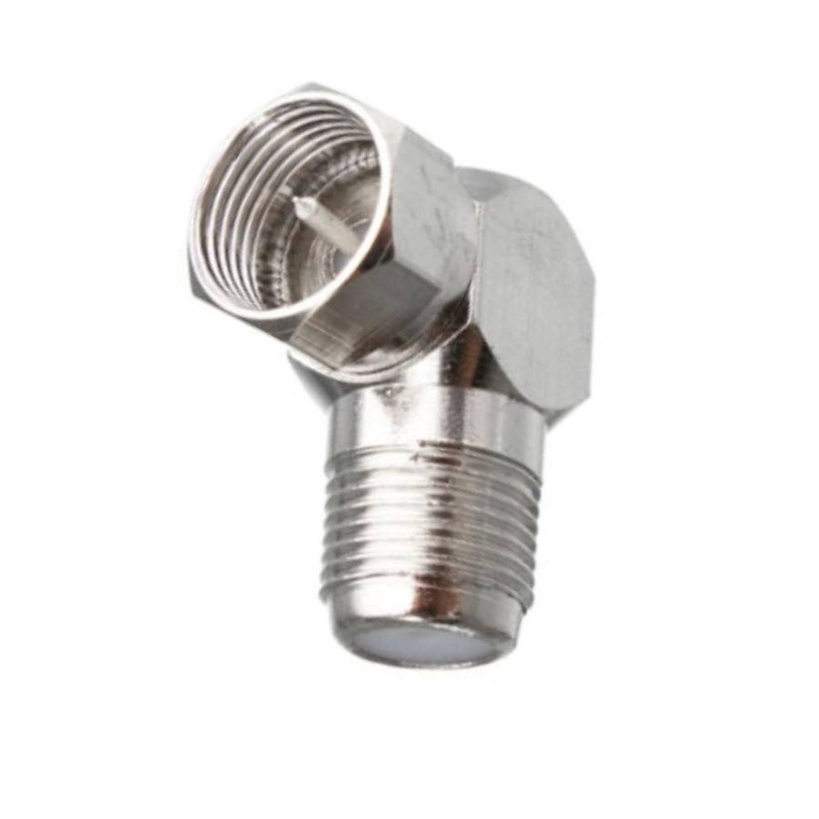 Space TV 90 Degree Right Angle F-Male Adaptor Connector- 20 Pack